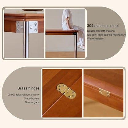 Multifunction Drop Leaf Kitchen Table Folding Expandable Dining Table for Small Spaces Dining Living Room Apartment