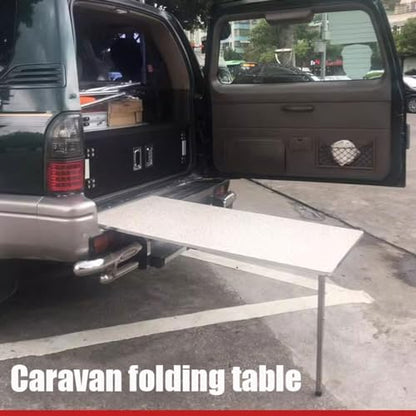 Stainless Steel Folding Table Legs - Adjustable Height Metal Legs for Campervan, Wall Mounted Dining Table (Size: 110/43.3in) - size: 43.3 in