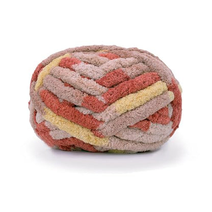 Chunky Knit Chenille Yarn for Hand Knitting Blankets, Super Soft Big Jumbo Blanket Yarn (Mixed Coffee) - color: Mixed Coffee