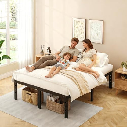 Queen Bed Frame, Queen Size Bed - Metal Queen Bed Frame & Queen Platform Bed Frame, No Box Spring Needed, Includes Queen Size Bed & Standard Bed Frames for Bedroom