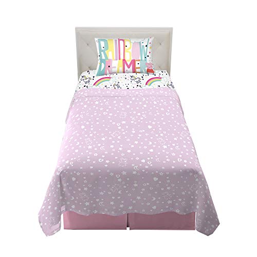 Franco Kids Bedding Super Soft Sheet Set, Twin, Peppa Pig - color: Peppa Pig, size: Twin