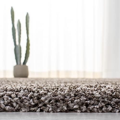 SAFAVIEH Milan Shag Collection Runner Rug - 2' x 6', Grey, Solid Design, Non-Shedding & Easy to Clean, Plush Thick Pile, Ideal for Hallway, Foyer, Bedroom (SG180-8080) - color: Grey, size: 2' x 6' (Runner)