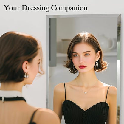 wall Mirror Full Length,56X16FullL ength Mirrorwallmounted, | Bedroom/wall/Bathroom/Makeup Area/Cloakroom (56 * 16 Inch) - size: 56"L x 16"W
