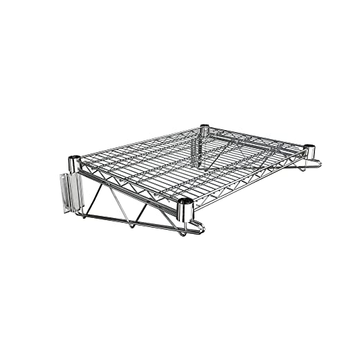 18" x 24" Chrome Wire Wall Mount Shelf - color: Chrome, size: 18" x 24"