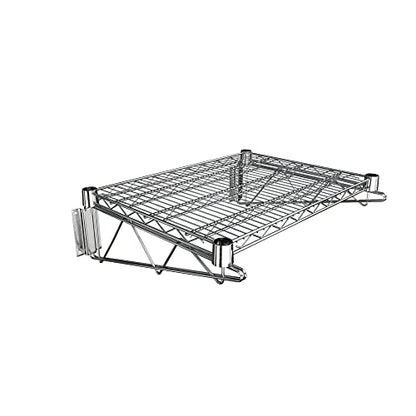 18" x 24" Chrome Wire Wall Mount Shelf - color: Chrome, size: 18" x 24"