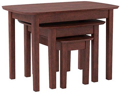 Winsome Bradley Nesting Tables, for Living Room, Walnut, Set of 3