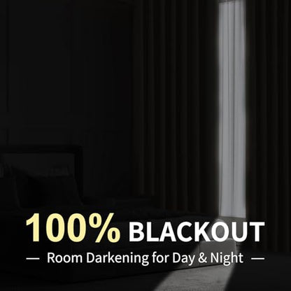 CUCRAF 100% Blackout Window Curtains 84 inches Long 2 Panels Set, Faux Linen Look Thermal Insulated Grommet Drapes, Room Darkening Curtain for Bedroom Living Room(W52 x L84 Inch, Grey) - color: Grey, size: 52"W x 84"L (Pack of 2)