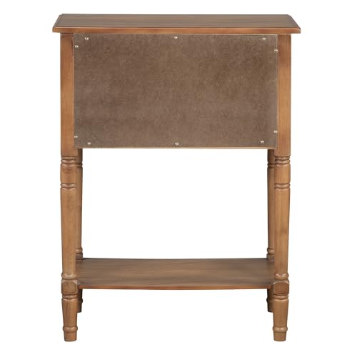 Knocbel Narrow Console Table with 3 Storage Drawers and Bottom Shelf, Entryway Hallway Foyer Slim Sofa Table for Small Spaces, Easy Assembly (Natural) - color: Natural