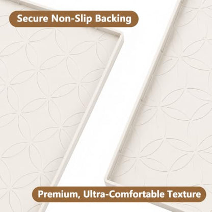 34"x22" Waterproof Silicone Under Sink Mat Drip Tray(Cream Brown) | Non-Slip Silicone Sink Liner & Drip Tray with Raised Edges, Versatile Floor & Cabinet Protector for Pets & Utility Area - color: Cream Brown