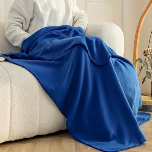 CAI TENG Fleece Throw Blanket Bulk 6 Pack Blankets Soft Lightweight Kids Cozy Polar Fleece Blanket 50 x 60 Solid Pet-Friendly Deco Bed Sofa Couch Fleece Fabric Travel Wedding Gift Outdoor Aqua Blue - color: Aqua Blue
