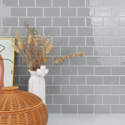 STICKGOO Subway Tile Peel and Stick Backsplash, Thicker Design 12" x 12" Stick on Backsplash Tiles for Kitchen, Bathroom, Wall Tile (10 Sheets, Light Grey) - color: Light Grey With White Grout