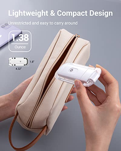 DEWENWILS USB Rechargeable Book Reading Light, 3000K Warm White, Brightness Adjustable Clip on LED Bookmark Lamp at Night in Bed, Portable Booklight for Bookworms, Kids - color: White