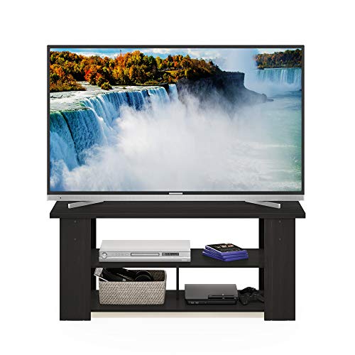 Furinno Jaya TV Stand, Espresso, 50 | Open Back TV Console for TV up To 55 Inch, Easy Assembly, for Living Room, Bedroom - color: Espresso, style: 50 Inch, Panel