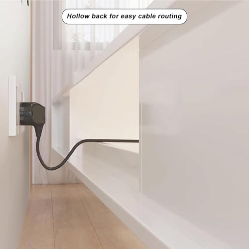 Solid Wood Floating TV Stand Wall Mounted, Black, 63" Wall Mounted Entertainment Center Console, Hanging tv Media Shelf for Living Room, Bedroom (DSGBLACK-B, 63IN) - color: Dsgblack-b, size: 63IN