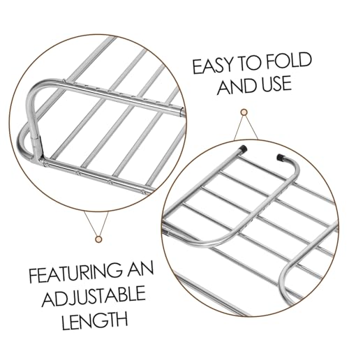 Alipis Foldable Stainless Steel Drying Rack Indoor Clothes Airer for Balcony and Windowsill Retractable Design for Versatile Use and Rustproof