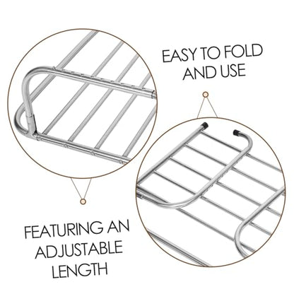 Alipis Foldable Stainless Steel Drying Rack Indoor Clothes Airer for Balcony and Windowsill Retractable Design for Versatile Use and Rustproof