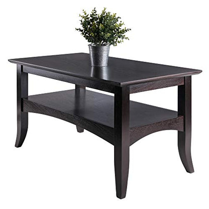 Winsome 23133 Camden Coffee Table, 18.9x33.86x18.11 | Small Table with Storage, Practical and Elegant Living Room Decor, Stylish Furniture Essentials for New Homes, Apartments
