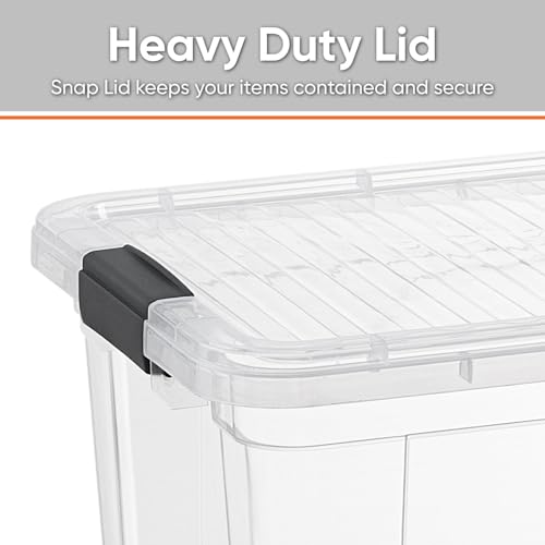 Superio Clear Storage Bins with Lids, Stackable Storage Box with Latches and Handles, Extra Small, 6 Pack 1.75 Quart - size: 1.85 Qt, style: 6 Pack