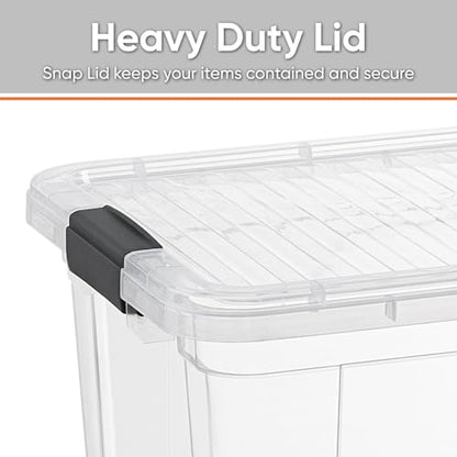 Superio Clear Storage Bins with Lids, Stackable Storage Box with Latches and Handles, Extra Small, 6 Pack 1.75 Quart - size: 1.85 Qt, style: 6 Pack