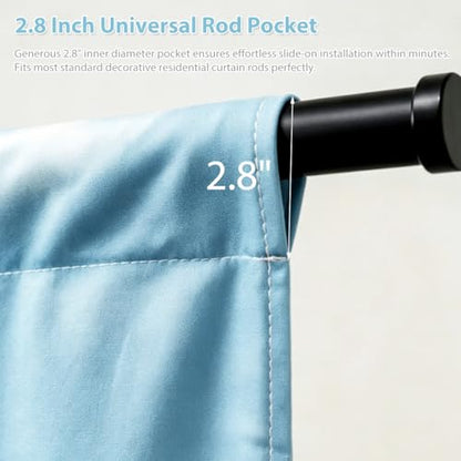 zokyer Coastal Kitchen Curtains, Beach Theme, 27.5" W x 39" L, Rod Pocket | 2 Panels, Hawaiian Tropical Nautical Seascape, S-ummer Blue Sea Sky Ocean Landscape, Sand Short Window Drapes Tiers Decor - size: 27.5"W x 39"L (Pack of 2)