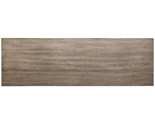 Signature Design by Ashley Skempton Farmhouse Storage Bench, Distressed Finish, Seat With Hidden Storage, Wood, 48" W x 15" D x 18.5" H, White & Light Brown