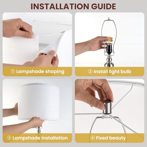 Modern Gourd Table Lamps Set of 2, Touch Control Bedside Lamp for Nightstand with USB Ports, 3-Way Dimmable Nightstand Lamps for Living Room Bedroom Table, Silver - color: Silver