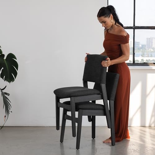 Transformer Table Solid Wood Extendable Dining Table, Black | Seats 2-12, Expandable Dining Room Table, Space-Saving Furniture, Kitchen and Dining Room Furniture, Table + 4 Chairs - color: Black, size: Table + 4 Chairs