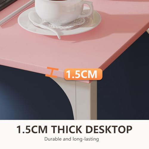 BestOffice Computer Desk,Home Office Desk, Modern Simple Style for Home Office Study Writing (Pink, 63 Inch) - color: Pink, size: 63 Inch
