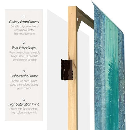 Red Lantern 5.25 ft. Paradise Grove Canvas Room Divider, White,Gray - color: Indigo Shadow