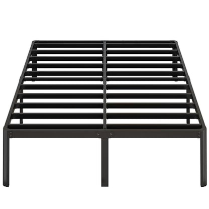 Yicensen 14 Inch Full Bed Frame No Box Spring Needed Heavy Duty Full Size Platform Bed Frame with Rounded Corner Legs, Easy Assembly, Noise Free, Black. - size: Full, style: 14 Inch
