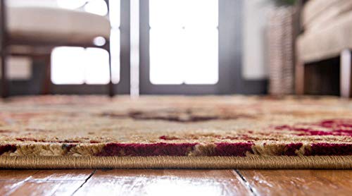 Unique Loom Barista Collection Area Rug - Congencis (9' x 12' Rectangle, Beige/ Blue) - size: 9' x 12' (Rectangular)