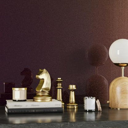 CRE8TIVE Plum Burgundy Gold Glitter Wallpaper Stick and Peel Vinyl 12"x80" | Shimmer Iridescent Holographic Glitter Contact Paper, Waterproof, Self Adhesive, Glossy Purple Wallpaper for Bathroom Bedroom - color: Plum Burgundy Gold, size: 12" x 80"