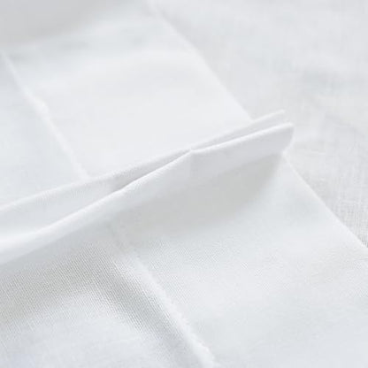 Lino Rosa Pinch Pleated Bathroom Window Curtain, Short White Sheer Privacy Curtain that Light in, 24 x 30 Inch Length - color: White, size: 24"W x 30"L (Pack of 1)