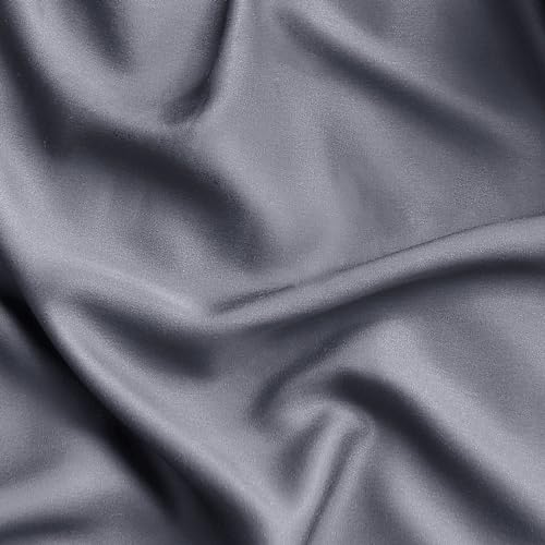 Bedsure PureWoven 100% Rayon Derived from Bamboo, Queen Sheets, 4 Pieces | Cooling Sheets for Hot Sleepers, Breathable & Silky Soft, 16" Deep Pocket, Hotel Luxury Bedding, Dark Grey - color: 01 - Dark Grey, size: Queen