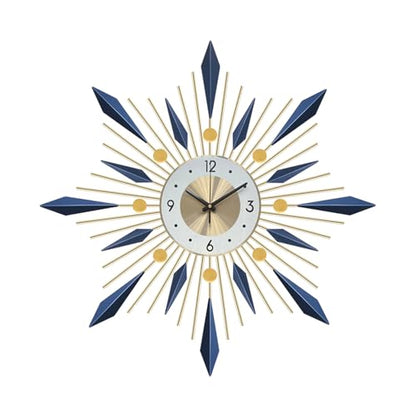 Ergocar Wall Clock, Stylish and Simple Large Decorative Kitchen Wall Clock, No Tick Silent Modern Metal Wall Clock, Suitable for Living Room, Office