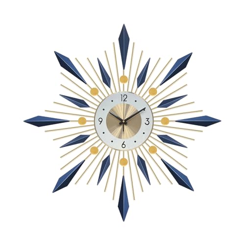 Ergocar Wall Clock, Stylish and Simple Large Decorative Kitchen Wall Clock, No Tick Silent Modern Metal Wall Clock, Suitable for Living Room, Office