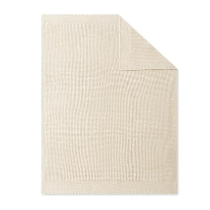 SLEEP ZONE Throw Blankets for Couch, Waffle Weave Blanket Soft Cozy Lightweight Warm Decorative Knit Throw Blankets for Bed, Sofa, Living Room (50x60in, Light Beige) - size: 50×60