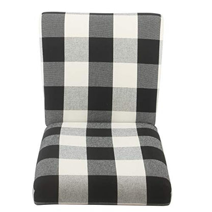 HomePop Parsons Dining Chair - Black Plaid (Set of 2) - color: Black Plaid(set of 2), style: Pack of 2