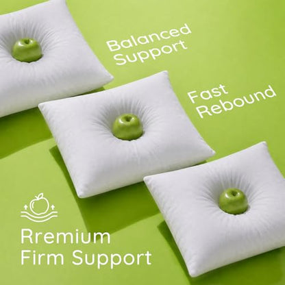 Ashler 18x18 Pillows, Hypoallergenic Throw Pillow Inserts | Soft Couch Pillows, Decorative Pillows, Throw Pillows for Bed & Sofa, Square Cushion Sham Stuffer, Fluffy & Hypoallergenic - size: 18x18 Inch