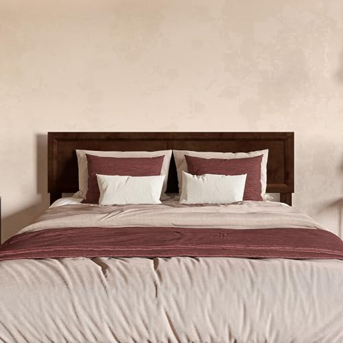 AFI, Sophia Adjustable Modern Queen Wood Headboard, Walnut - color: Walnut, size: Queen (U.S. Standard)