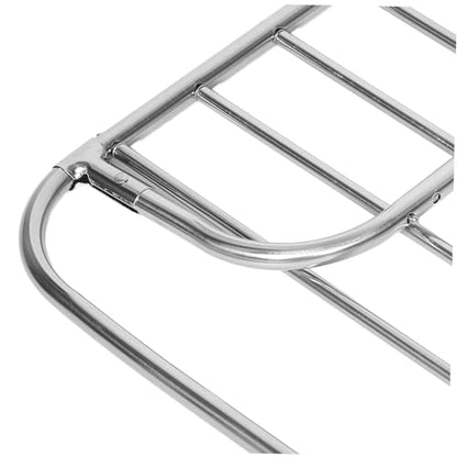 Alipis Foldable Stainless Steel Drying Rack Indoor Clothes Airer for Balcony and Windowsill Retractable Design for Versatile Use and Rustproof