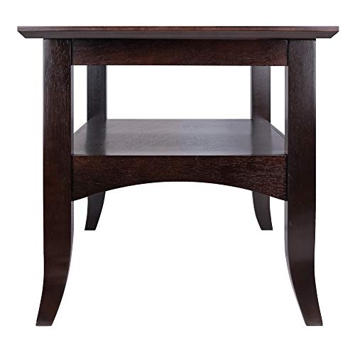Winsome 23133 Camden Coffee Table, 18.9x33.86x18.11 | Small Table with Storage, Practical and Elegant Living Room Decor, Stylish Furniture Essentials for New Homes, Apartments