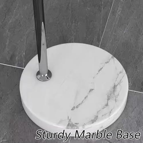 Modern White Arc Floor Lamp for Living Room,77 in Tall | Milk Glass Lampshade,Marble Base,Soft Diffused Glow,Extendable Chrome Arm,Ideal for Couch and Bedroom,Adjustable Height - color: White-Glass