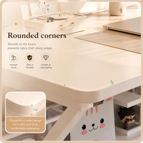 Small Computer Desk 39.3 Inch with Bookshelf White | Writing desk for home office, study and work use, storage shelf design, space saving for small room apartment - color: White, size: 39.4" L x 19.7" W x 29.5" H