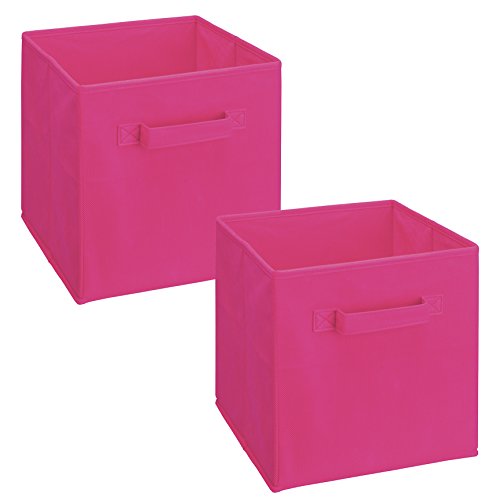 ClosetMaid 3880 Cubeicals Fabric Drawer, Fuchsia, 2-Pack - color: Fuchsia, size: 2-Pack, style: 2-Pack