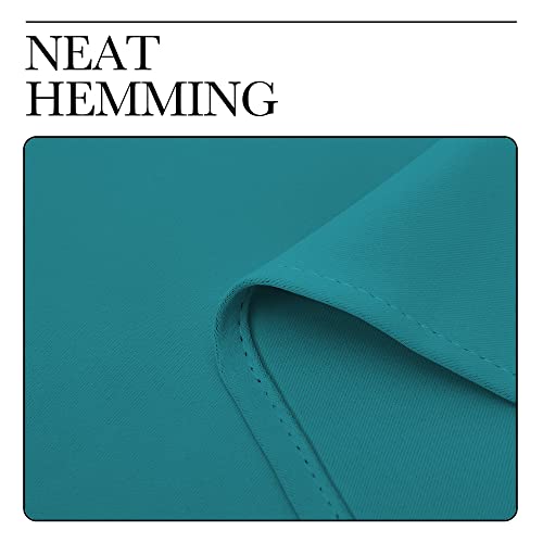 NICETOWN Room Divider Heavy Curtain Screen Partitions, Basement Hospital Medical Clinic Spa Lab Cubicle Divider Privacy Screen, Patio Door Curtain (Peacock Blue, 1 Panel, 8.3ft Wide x 12ft Long) - color: Peacock Blue, size: 100"W x 144"L (Pack of 1)