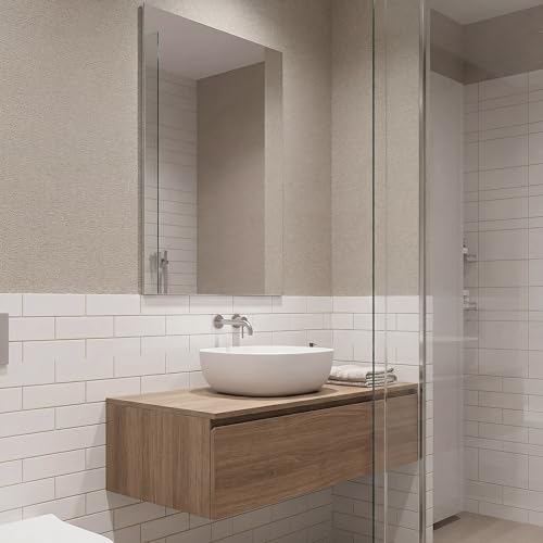 WADILE Grasscloth Peel and Stick Wallpaper 15.7in x 78.7in Gray Yellow | Textured contact paper, Faux linen, Vinyl material, Cabinets, Self adhesive - color: Gray Yellow, size: 15.7" x 78.7"
