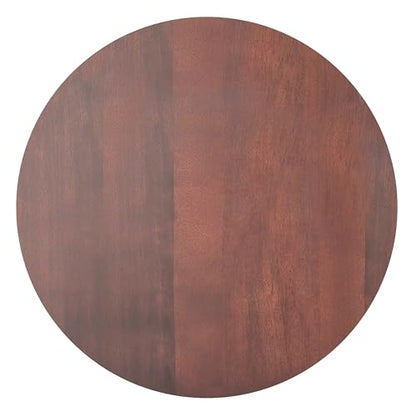 SIMPLIHOME Whitley 72" Wide Solid Mango Wood Dining Table in Burnt Wax - color: Walnut