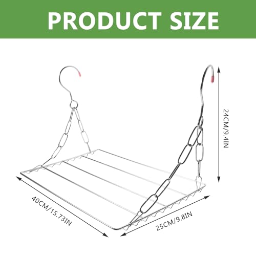 IMIKEYA Stainless Steel Compact Laundry Drying Rack Multi-Functional for Kitchen Clothing Shoes