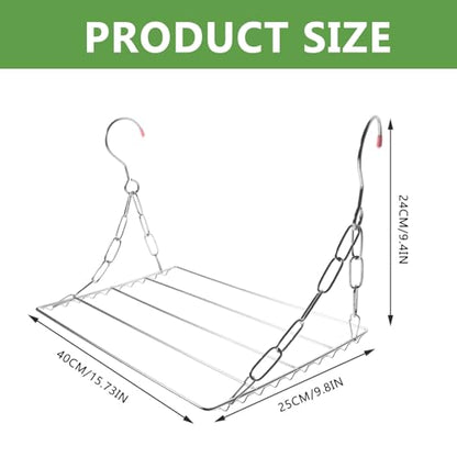 IMIKEYA Stainless Steel Compact Laundry Drying Rack Multi-Functional for Kitchen Clothing Shoes